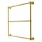 Kingston Brass 36" x 32" Wall Mount Towel Rack, Brushed Brass DTM323637 - alternate 1